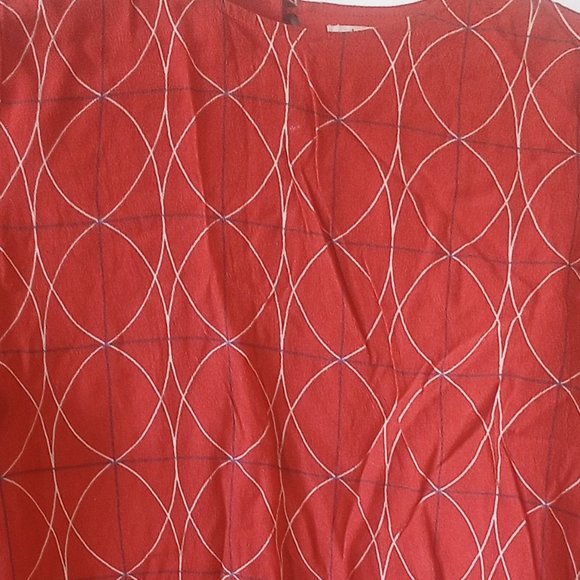 Nice Things Mini- Orange dress with geometric patterns size 10 - Picture 3 of 6